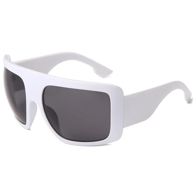 

2021 new fashion large frame ins Sunglasses Women jelly color Sunglasses mask glasses vintage