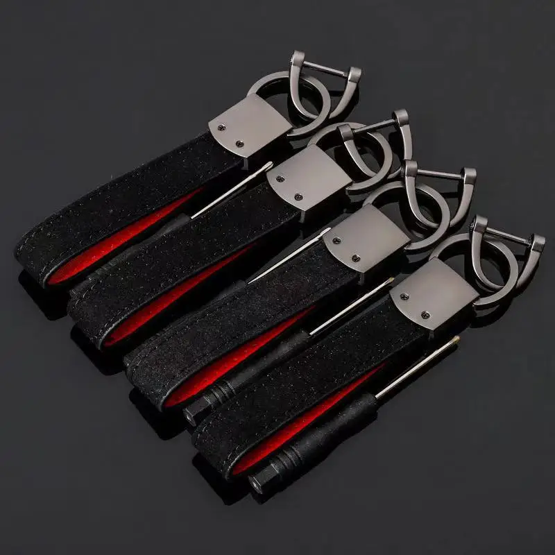 Car key chains three color embroidered leather ring For Lancia Delta Ypsilon Lybra Musa Kappa Voyager car general | Автомобили и