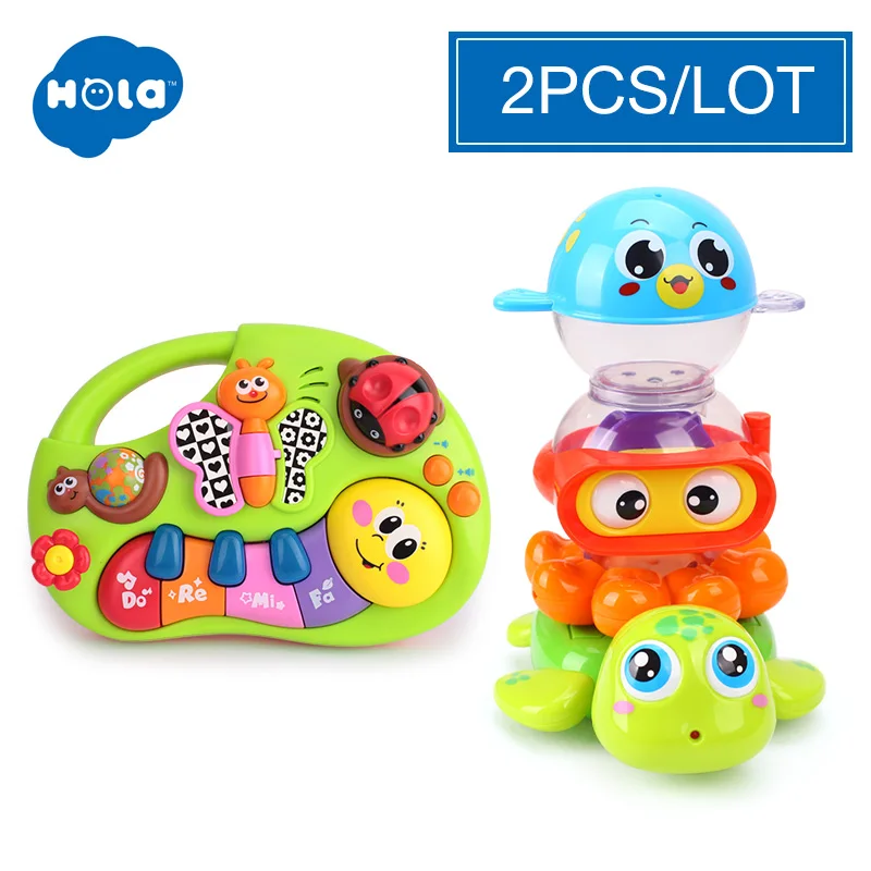 HOLA 927 детские игрушки обучающая машина, игрушка с подсветкой и музыкой и обучающими сюжетами, Игрушка музыкальный инструмент для малышей 6 месяцев - Цвет: Хаки