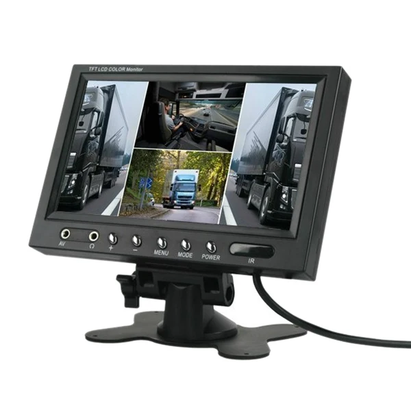 9-дюймовый автомобильный Tft Lcd Quad Дисплей наблюдения за защитой монитор 4 способ
