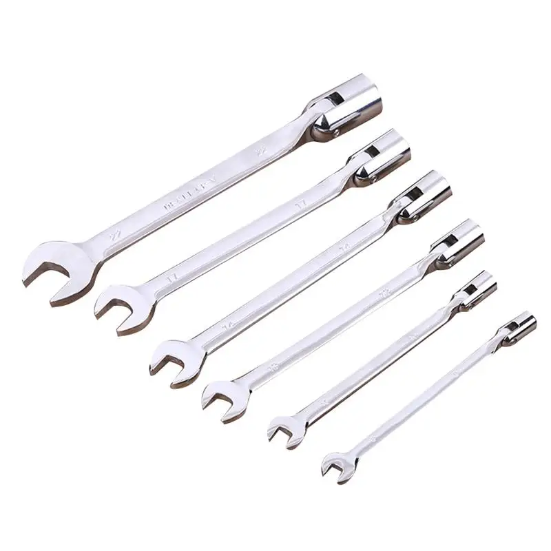 

6pcs Socket Wrench Activities Spanner Repair Tool Open End Wrench Torque Wrench for Vehicle
