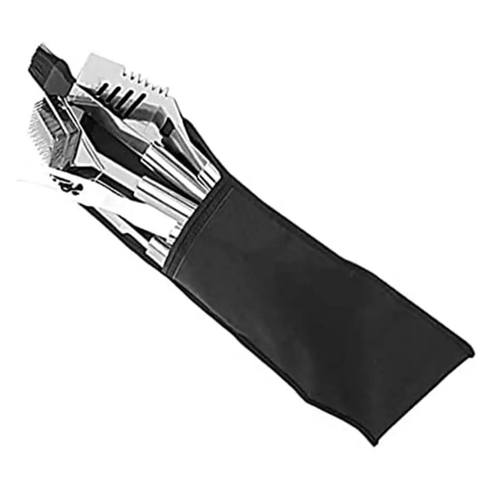 

BBQ Tool Pouch Lightweight Holder Storage Bag Foldable Grilling Utensil Carrying Pouch Handbag Shoulder Bag