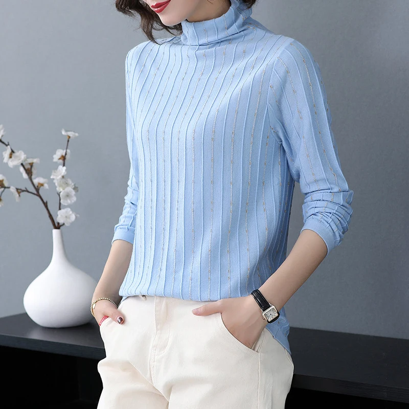 

Women sweater long sleeve bottoming shirt female 2021 new autumn winter short sweaters zde2671