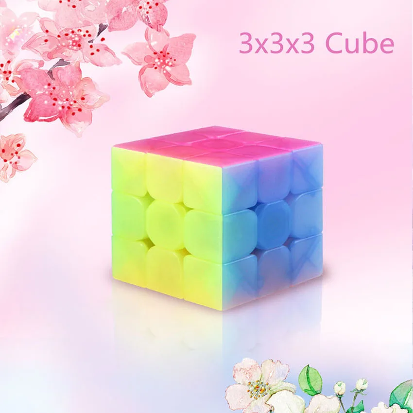 Qiyi Warrior W 3x3x3 jelly Magic Cube Профессиональный 2x2 скоростные кубики Пазлы скоростной куб