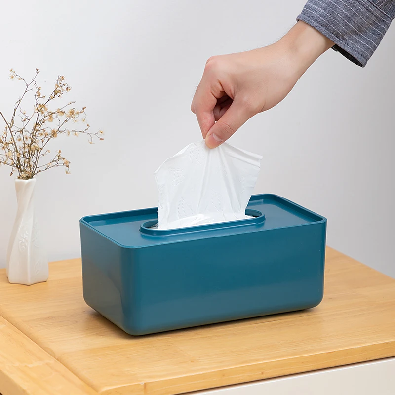 

Environmental Protection Baby Wipes Box Household Tissue Storage Box Simple Plastic Tissue Box Napkin Rack Square Tissue Box