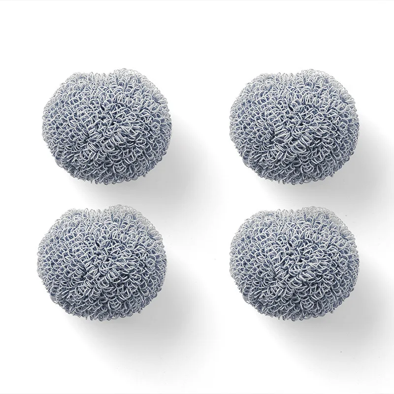 

Household Steel Ball Cleaning Brush Home Kitchen Short Handle Dishwashing Brush Kitchen Accessories Stain Removal Scourer