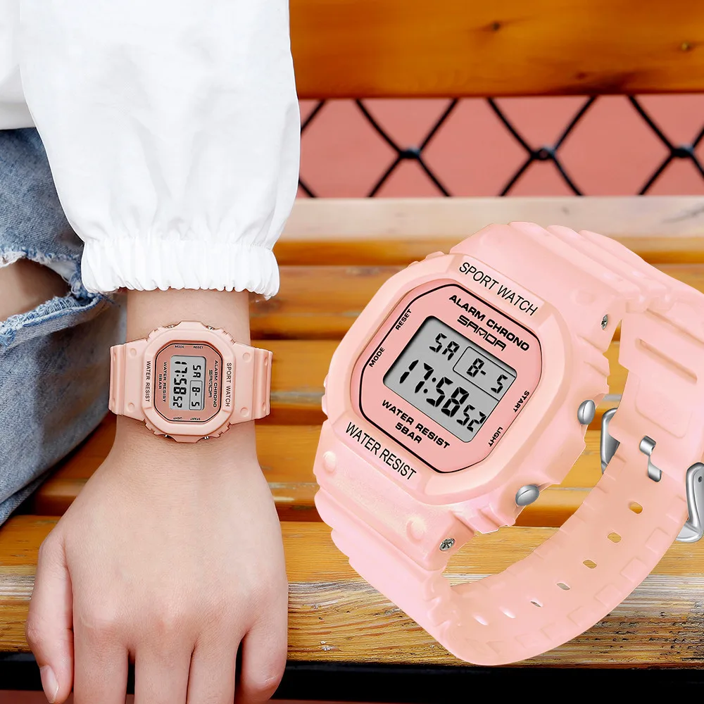 

New style Schoolgirl Digital Watch Multifunction Sport Waterproof Display Electronic Women Watches Casual Fashion Female Clock