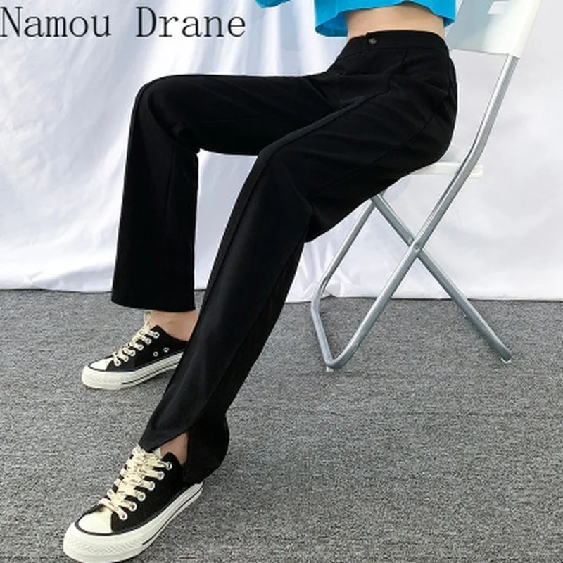 

5xL Brown Drape Wide-leg Texture Suit Women's Spring and Autumn 2021 Trousers High Waist Mopping and Thin Pants