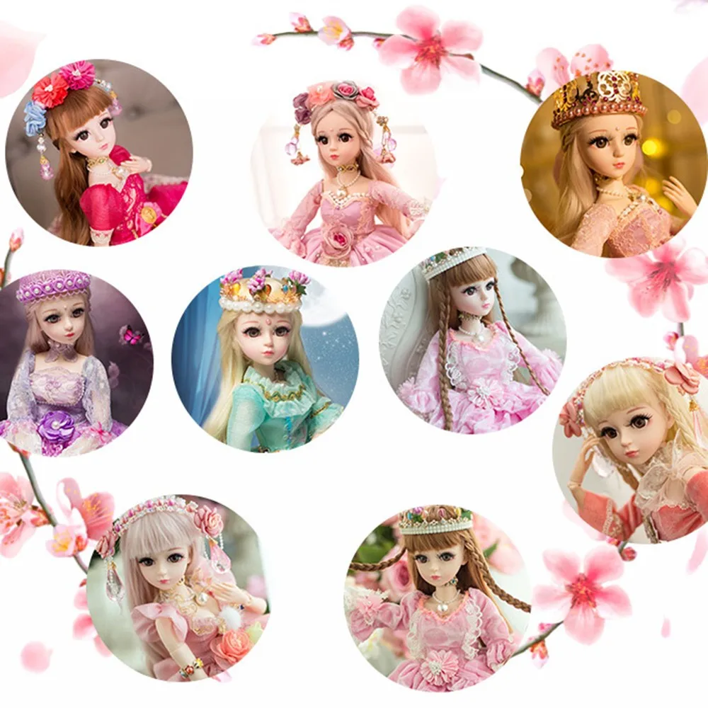 1/3 BJD куклы 60 см 19 шарнирные куклы(парик+ обувь+ одежда+ волосы+ глаза+ макияж) игрушки Коллекция девочек подарок на день рождения