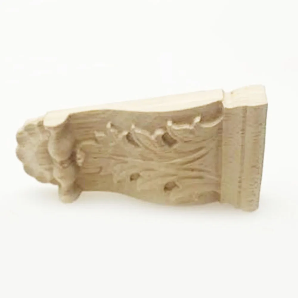 

Creative Elegant Home Wood Carving Decoration Door Furniture Unfinished Accessory Applique Corbels Decal Corner