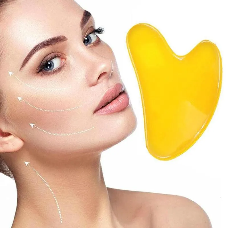 

2pcs/set Roller Massager Guasha Scraping Board Natural Face Reduce White Cellulite Tool Massage Stone Jade Arm Face Q0R4