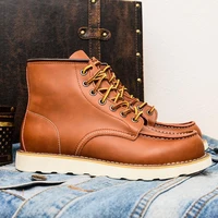 fall 2021 new american retro good year work shoes martens boots foreign trade mens shoes high top worker boots fashion