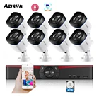 Камера видеонаблюдения AZISHN H.265, 8 каналов, 5 Мп, FULL HD, POE
