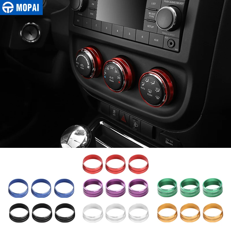 MOPAI интерьер Молдинги для Jeep Wrangler/Компас/Патриот автомобильного кондиционера, кнопка включения декоративная крышка автомобильные аксессуары