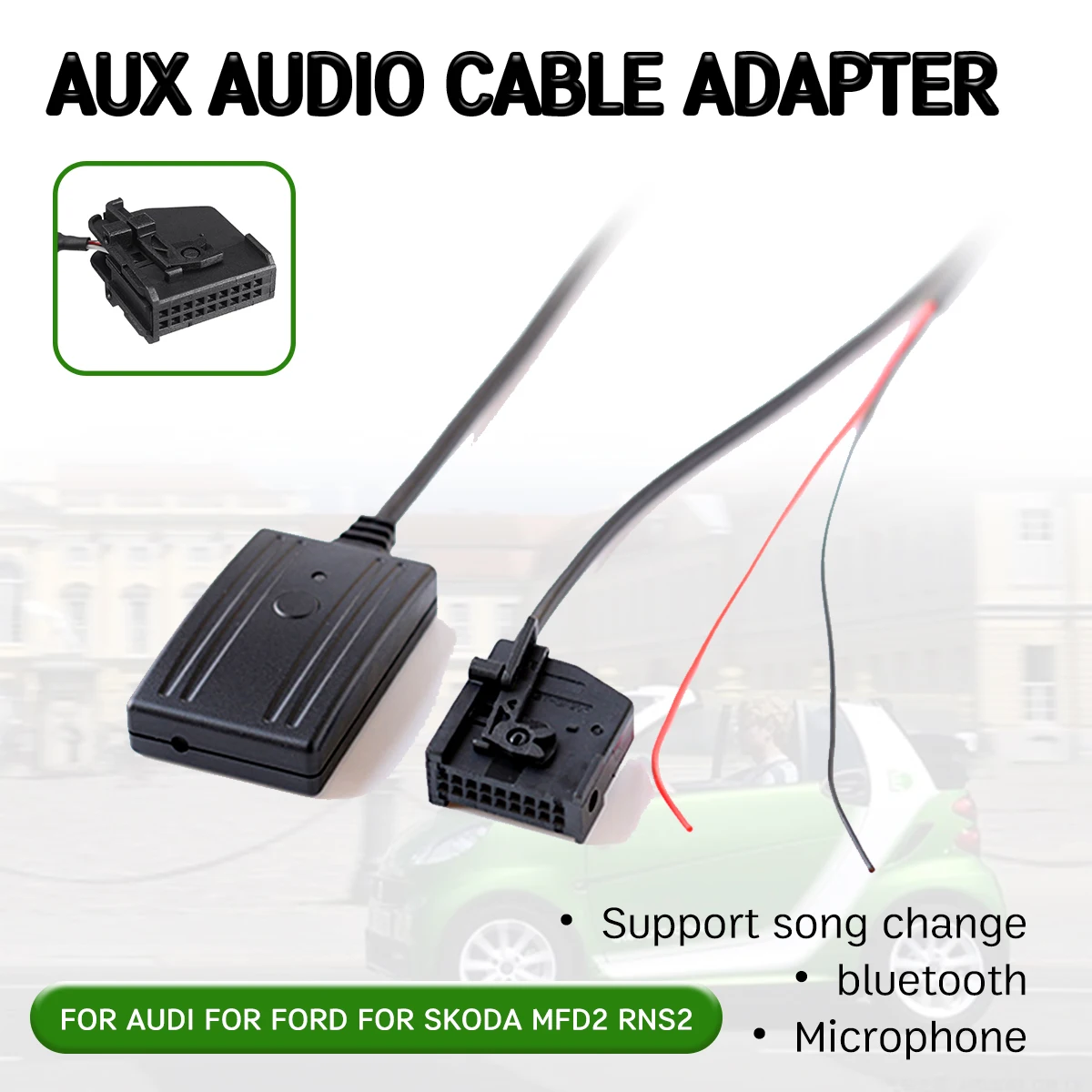 Bluetooth Aux приемник Кабель адаптер для Volkswagen Audi RNS2 MFD2 CD хост громкая связь Hi Fi aux