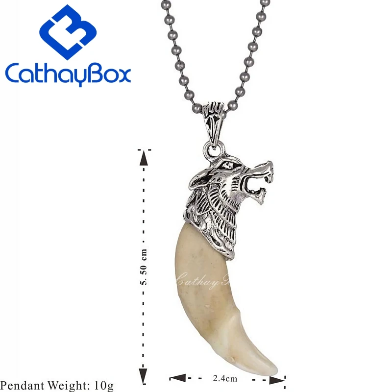 Цепочка с подвеской в виде зуба волка 24 дюйма | Украшения и аксессуары
