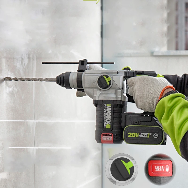 Дрель ударная WORX аккумуляторная с литиевой батареей 3 функции | Инструменты