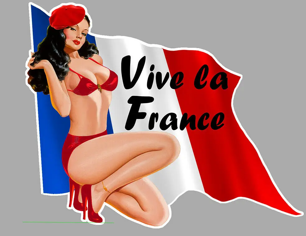 

French sticker racing sticker Bikini sticker Sports car applique