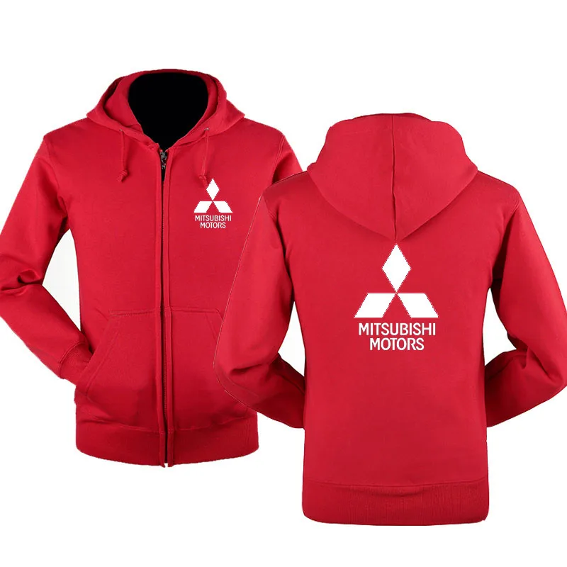 Весенний кардиган мужские толстовки на молнии с логотипом Mitsubishi куртка одежда