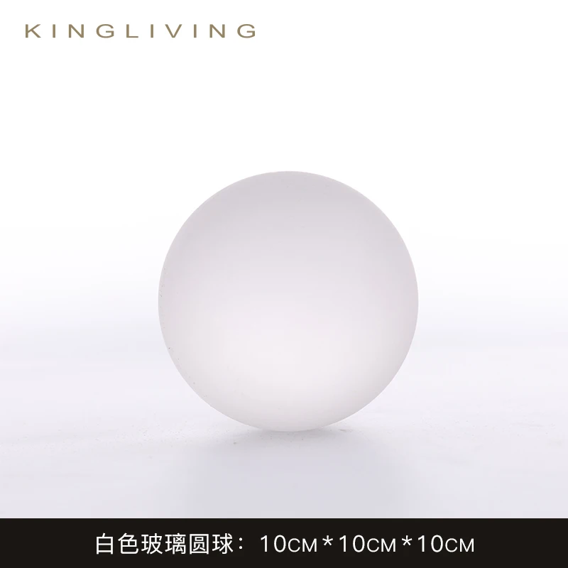

Modern Luxury Glass Ball Swing Nordic Ball Creative Glass White Simple Modern Home Decoration Accessories for Living Room FF80O