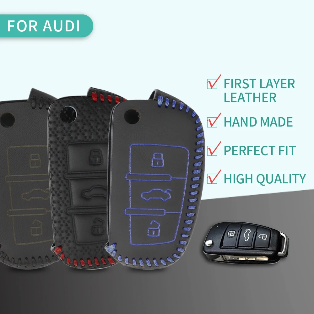 Чехол для брелока чехол пульта дистанционного управления Audi A1 A2 A3 A4 A5 A6 A7 TT Q3 Q5 Q7 R8