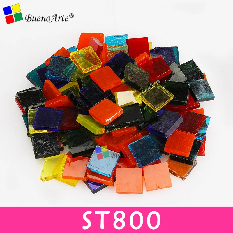 ST800 200 г/270 шт 10X10 мм 3/8 дюйма микс витражные полосы, мозаичные хобби, DIY Поставщик материалов, Мини Свободные Стеклянные детали Тиффани - Цвет: ST800