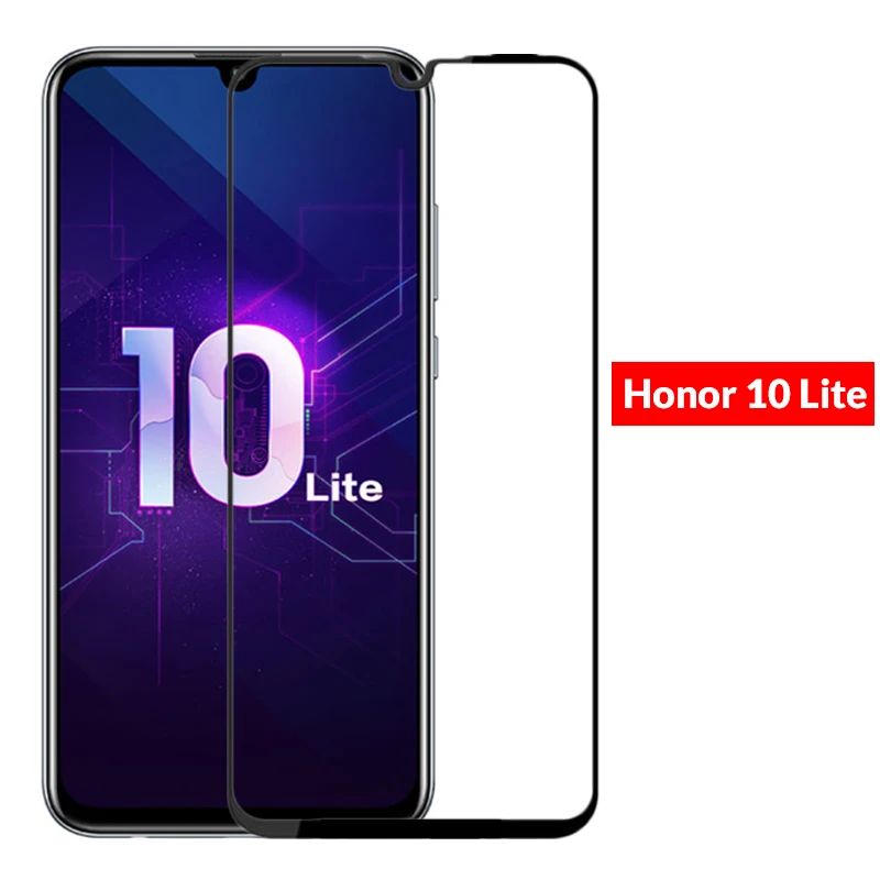 Оригинальное закаленное стекло для Honor 10 Lite Полное покрытие защитное Huawei 20 Light 9A 9X