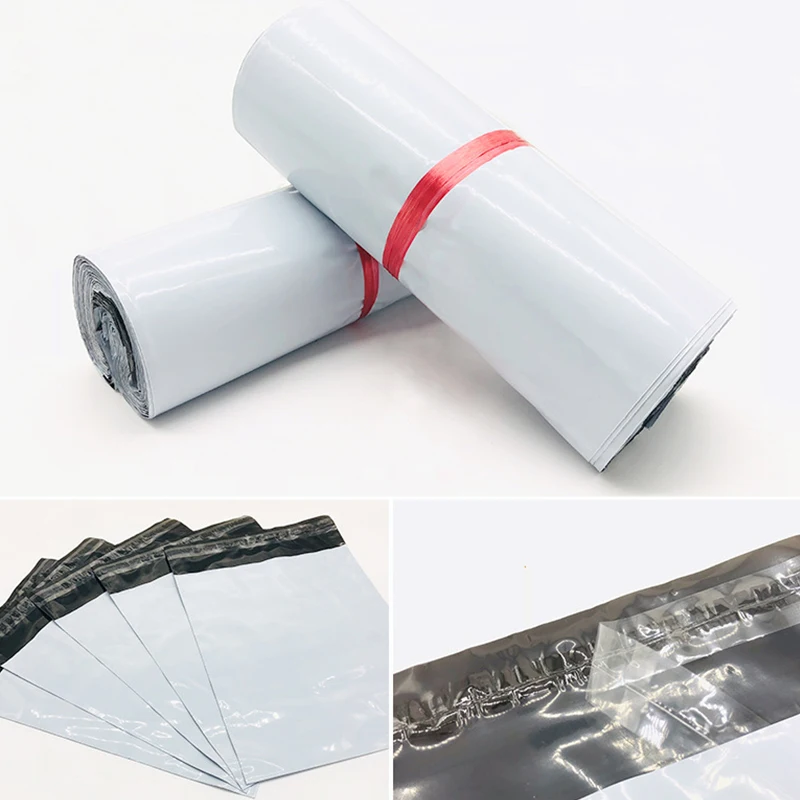 10Pcs White Self-seal Adhesive Courier Bags Storage Envelope Mailer Postal Plastic Poly Shipping Mailing | Дом и сад
