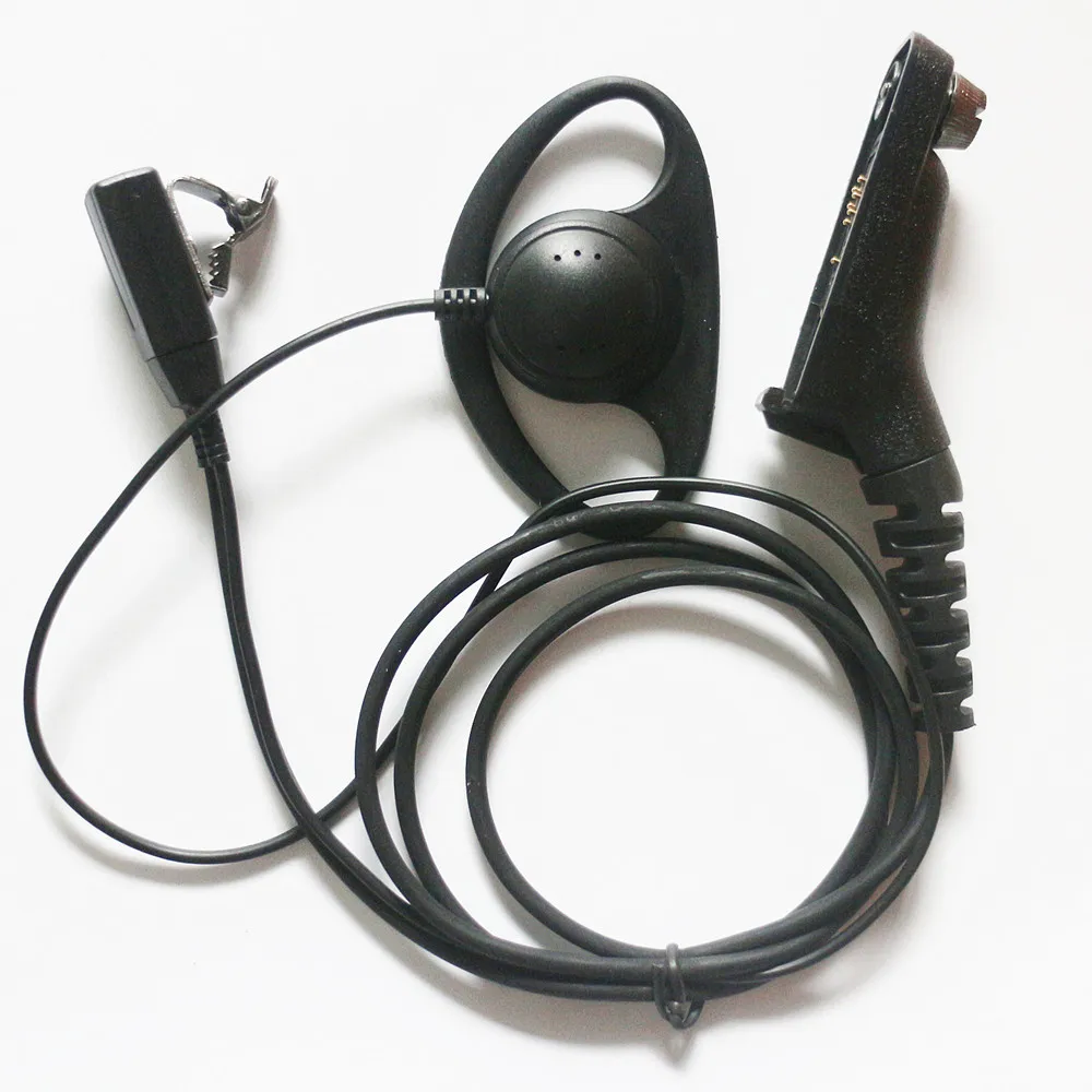 D-образное кольцо подвесной наушник гарнитура микрофон для видеонаблюдения Motorola