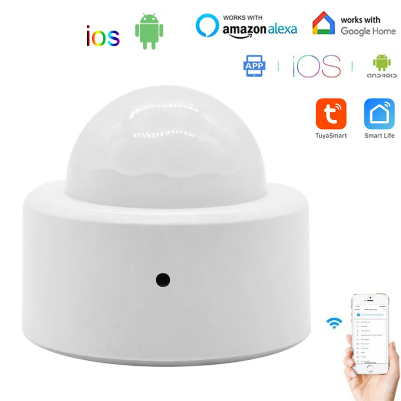 Tuya Zigbee Motion Sensor Detector Smart Home PIR Human Body Sensor Alarm System Use With Zigbee Gateway For Alexa Google Дом
