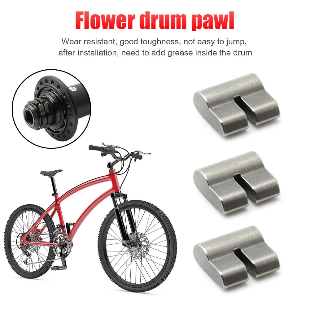 

3Pcs Spring Body Repair Parts Bicycle Steel Hub Cassette Pawls Mountain Road Bike Pawls Replacement Parts for Fulcrum Cassette