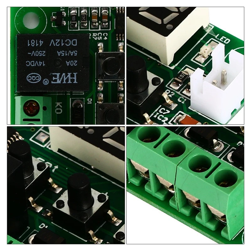 Цифровой модуль 12 В красный светодиодный регулятор температуры контроллер