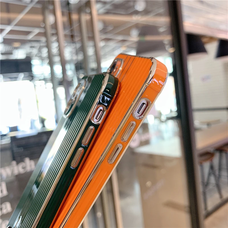 

Plating Shockproof Phone Case For iPhone 12 Mini 11 Pro XS Max XR X 8 7 Plus SE 2020 Camera Protection Soft Silicone Back Cover