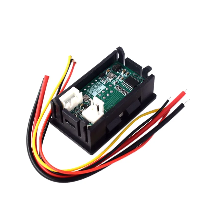 Акция цифровой вольтметр Амперметр постоянного тока 0 100 в 10 А двойной дисплей