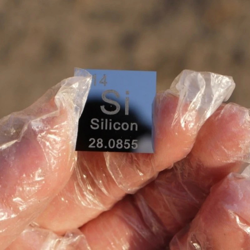 

Ultra Pure Silicon Periodic Table Sheet 11N Si Size 0.5*20*20mm Weighs about 0.46g Element Collection Gift
