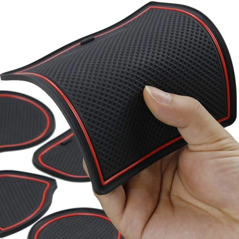 

Car Air Conditioner Switch Button Knob Cover Trim for Dodge Challenger 2015+ Cup Holder Insert Door Pocket Liners Mats
