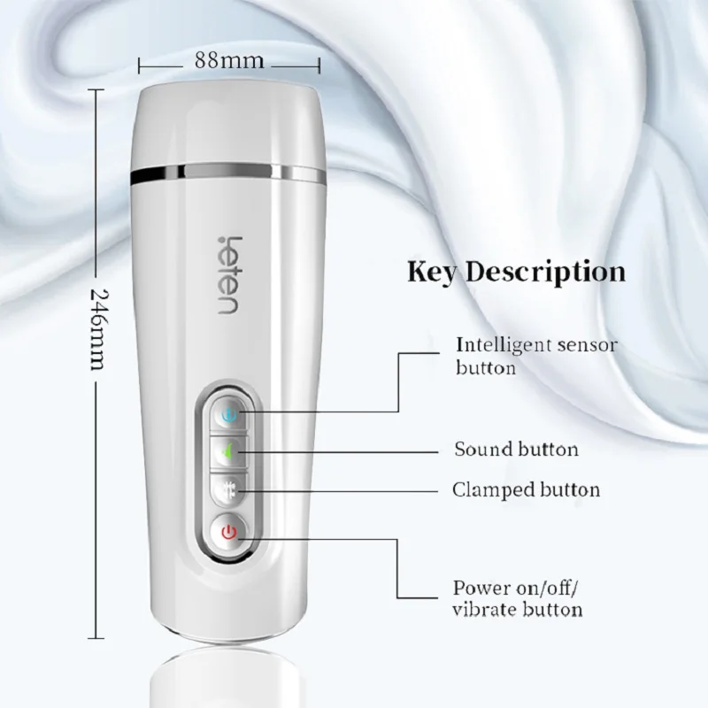 Men's masturbation cup fully automatic sounding peristaltic double airbag inside and outside extrusion male sex toys | Красота и
