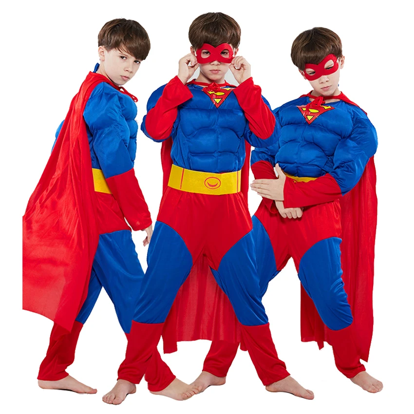 Костюм супергероя Детский костюм Железного паука летучая мышь Косплей Аниме