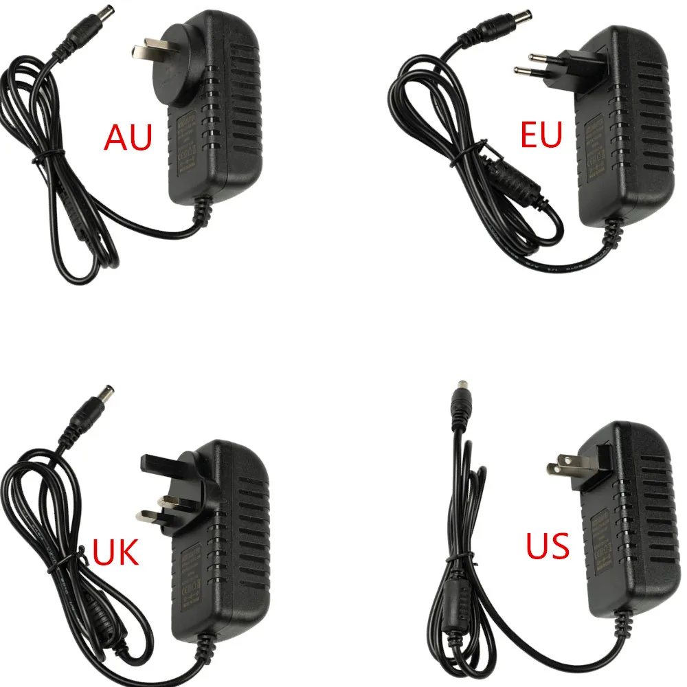 

AC DC 12v 2A 2000ma 3A Power Supply Adapter EU US UK AU Plug For 5050 2835 Strip LED