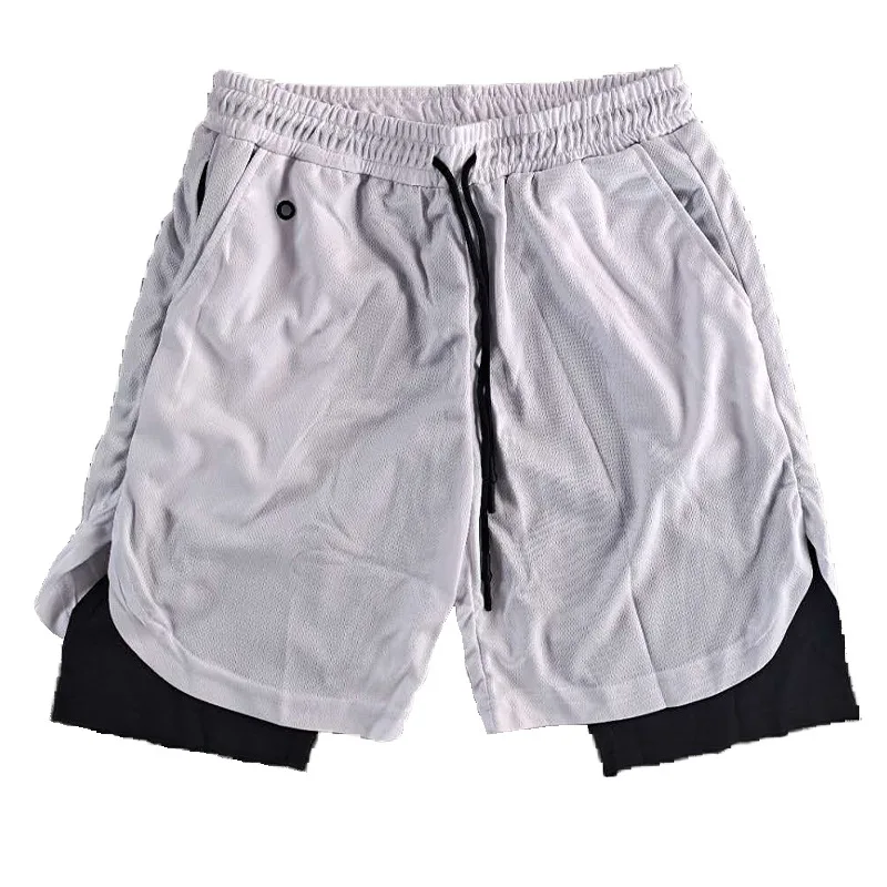 

ASRV Summer Shorts Men's European and American Loose Quick-drying Double-layer Five-point Pants Outdoor Running Training Basket