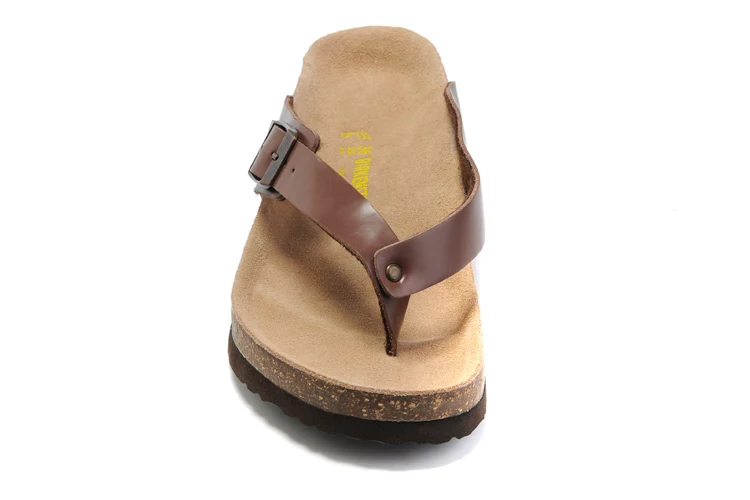 Мужские Пляжные шлепанцы Birkenstock летние слиперы 808 Arizona кожаные сандалии унисекс