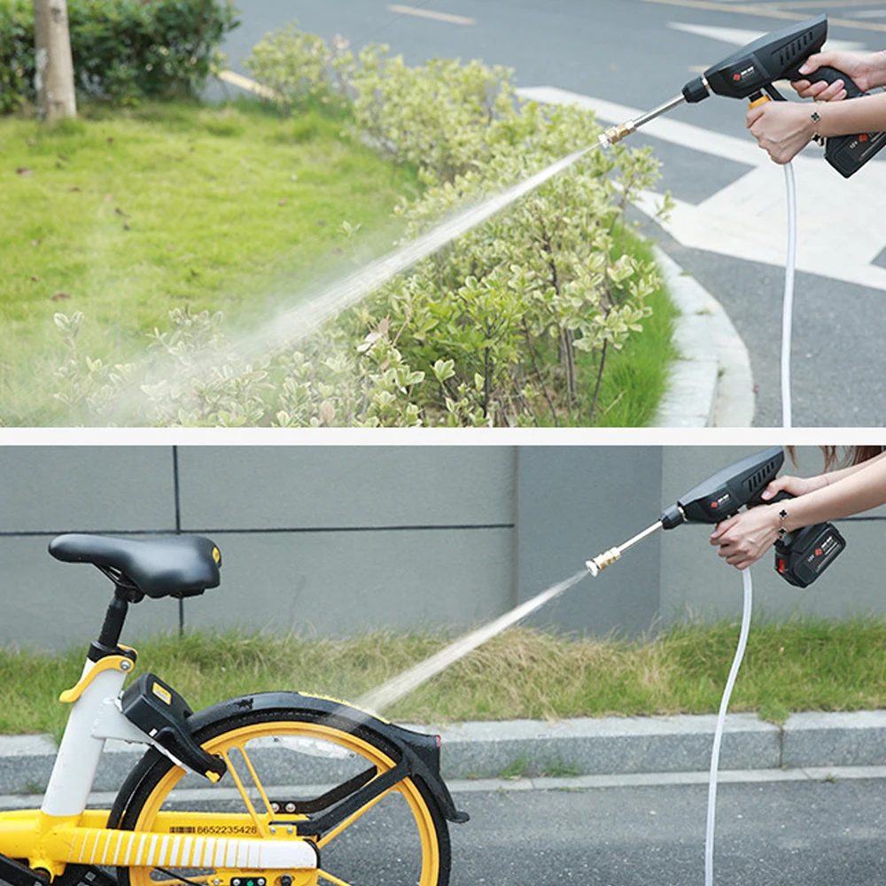 

Cordless 30Bar High Pressure Car Washer Tool Household Portable Vehicle Cleaning Machine Automobile Washer with Foam Generator