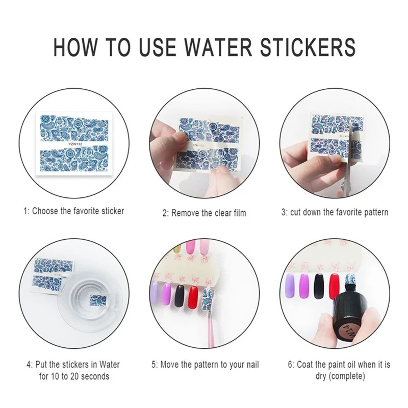 1 шт. DIY тисненые наклейки для переноса воды 3D милые животные дизайн панда бабочка
