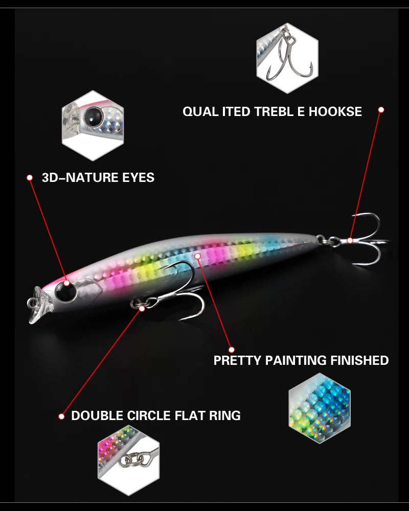 Приманки-гольяны Kosuke 110F для морского окуня плавающие 110 мм 17 г мелкая