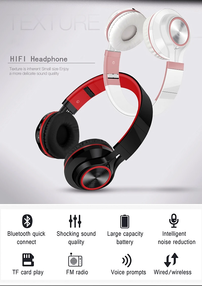LVcards беспроводные наушники Bluetooth гарнитура складные наушники и наушники с микрофоном спортивные наушники B1-01