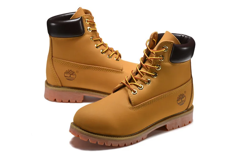 Мужские Классические Осенние желтые ботильоны TIMBERLAND 10061 пшеницы мужская кожаная