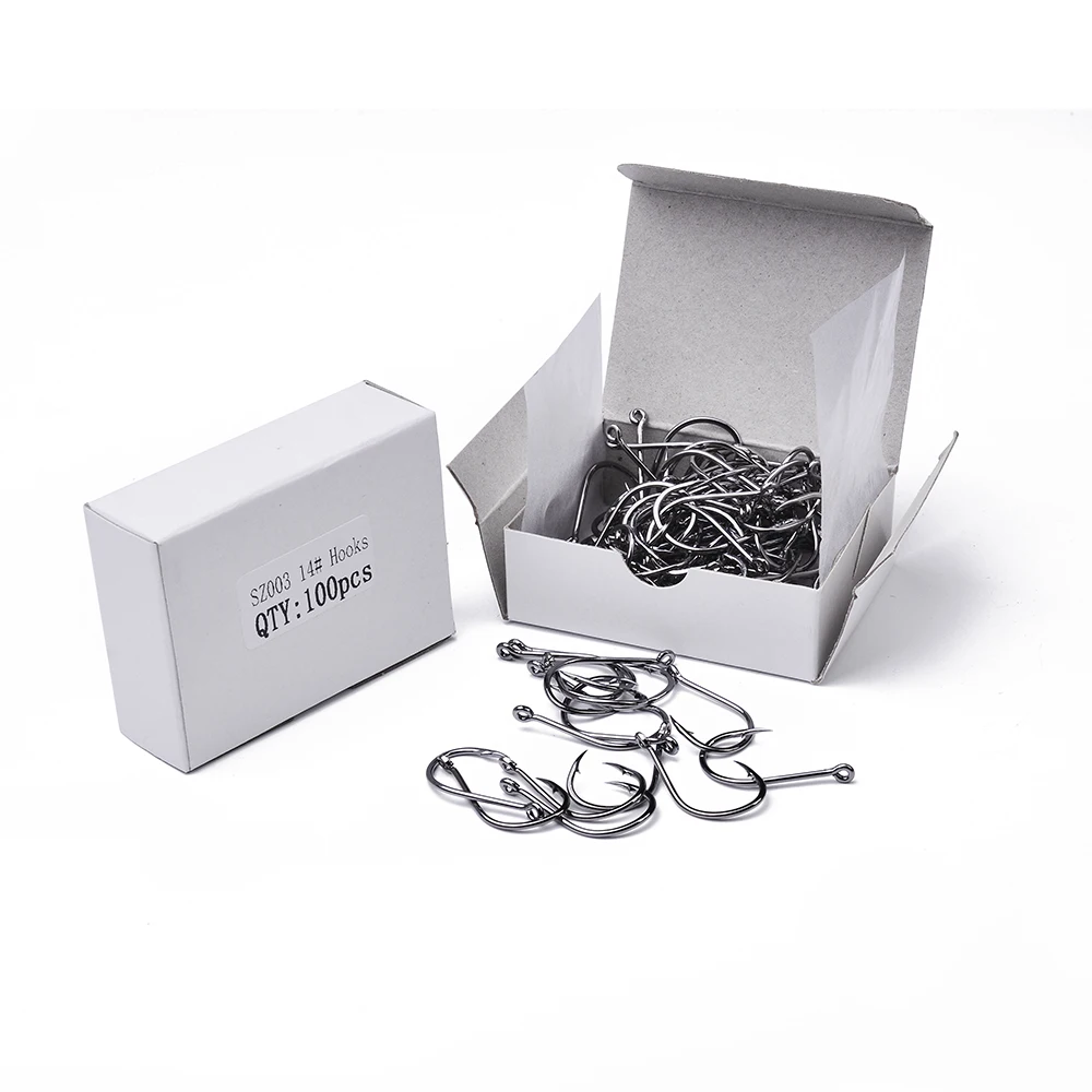 Sunlure 100 шт./кор. рыболовный крючок 3 #-15 # один высокое качество рыболовные снасти