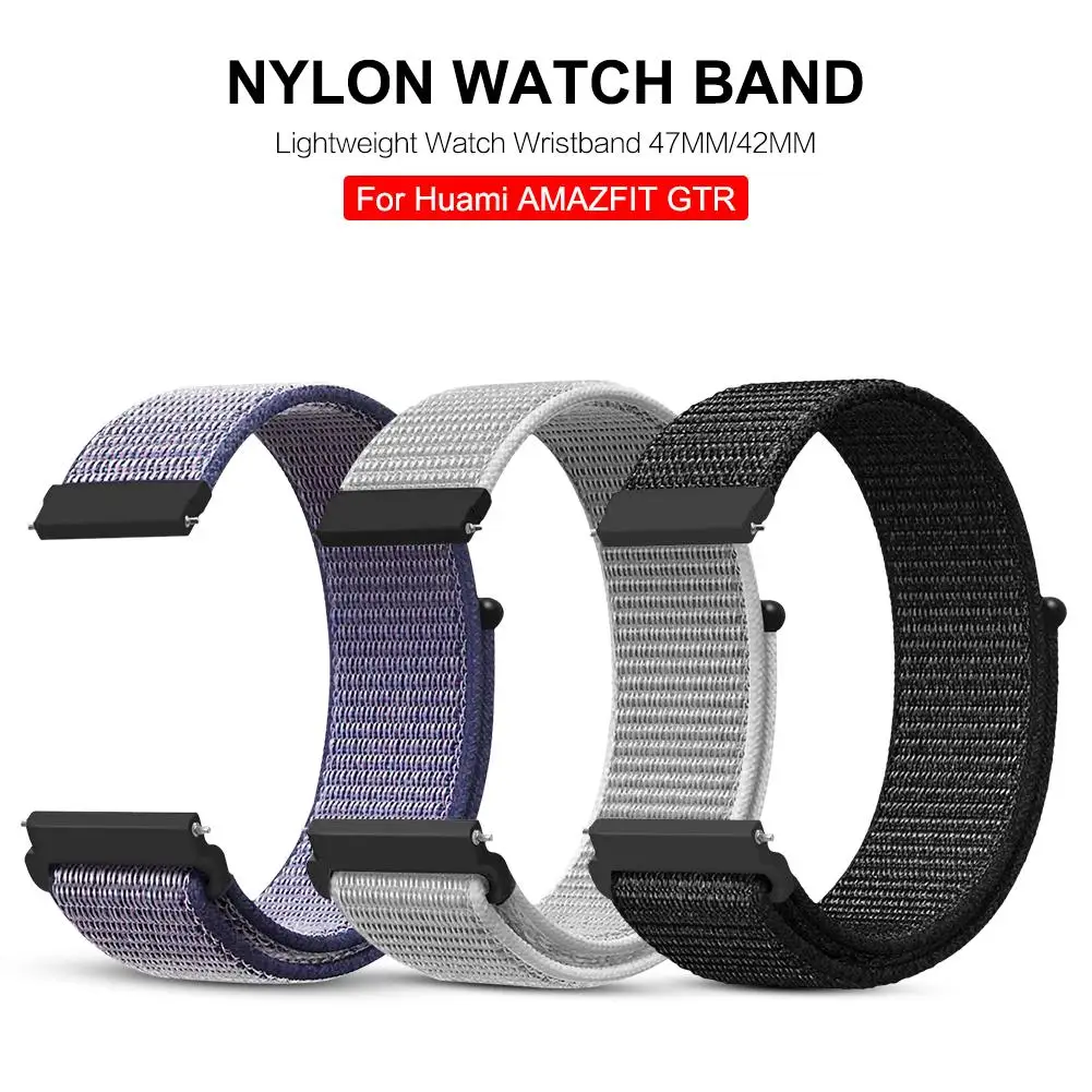 Нейлоновый сменный ремешок для часов Ремешок Huami AMAZFIT GTR 47 мм/42 мм легкий Xiaomi