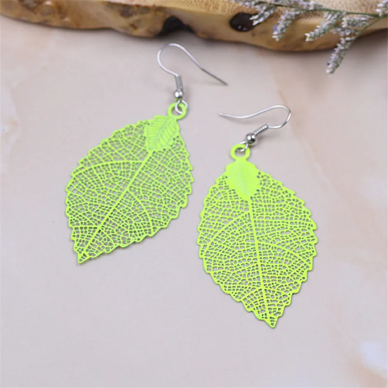 Новые Модные Красочные Висячие серьги из филиграни для женщин модные