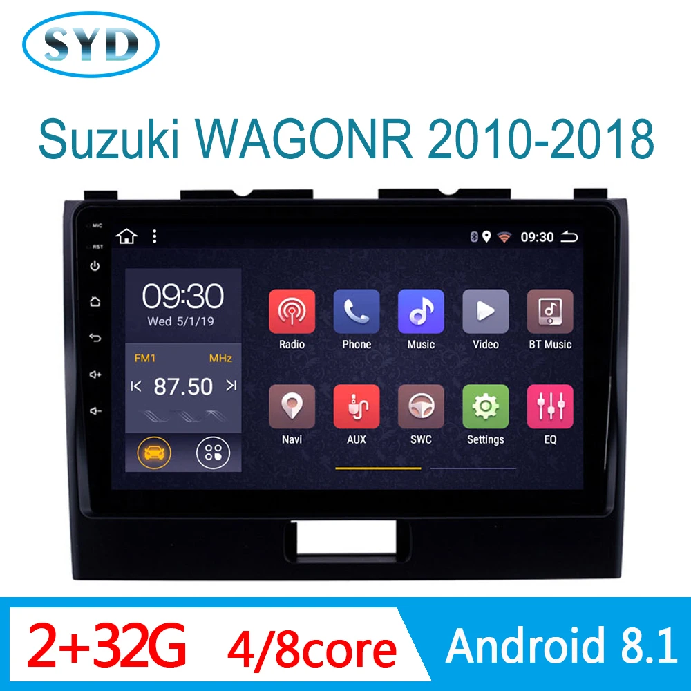 Автомобильный DVD для SUZUKI WAGON R 2010-2018 WAGONR центральный мультимедийный GPS навигатор